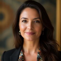 Portrait of Ms. Anya Petrova, Art Collector and Traveler.